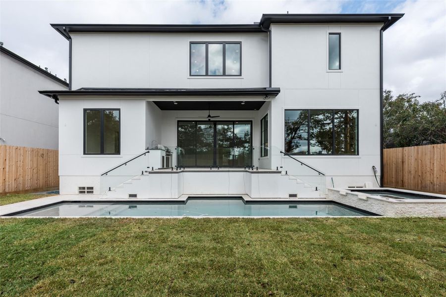 Exterior details and patio area of a home in , Bellaire (Image 24). Exterior details and patio area of a home in , Bellaire (Image 24).