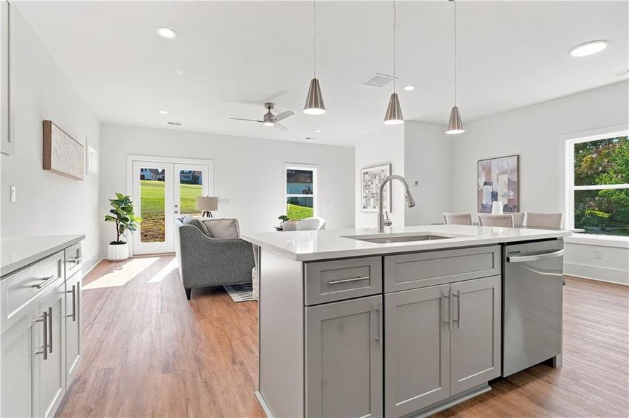 Furnished interior view inside a new home in , Dahlonega (Image 16).