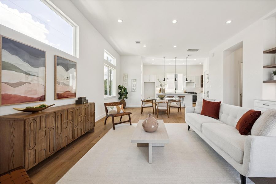 Furnished interior view inside a new home in , Houston (Image 6).