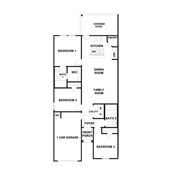 2D floor plan layout of this home in Wayside, Uhland, TX (Image 5).