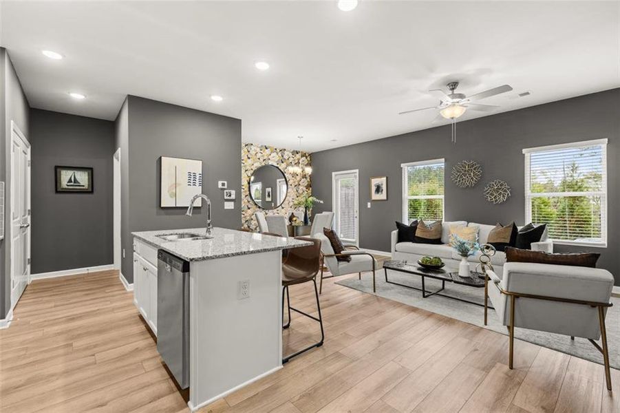 Furnished interior view inside a new home in Reeves Park, Stockbridge (Image 6). Furnished interior view inside a new home in Reeves Park, Stockbridge (Image 6).