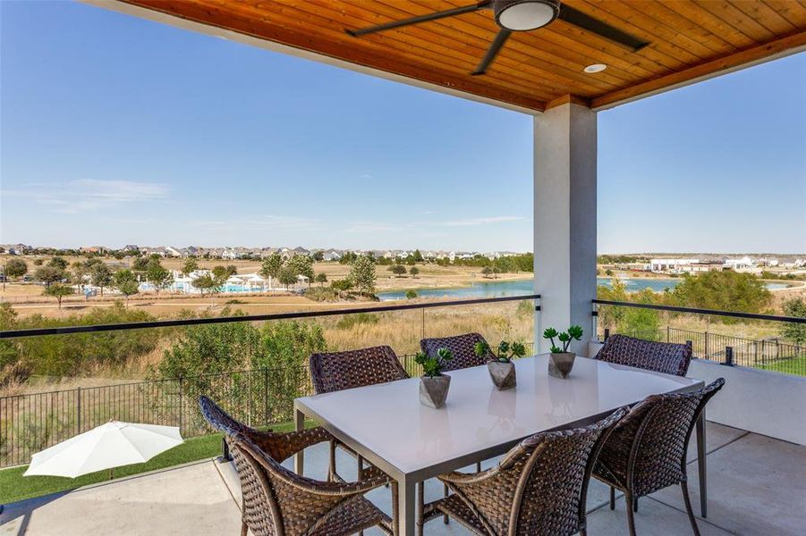 Exterior details and patio area of a home in , Aledo (Image 3).