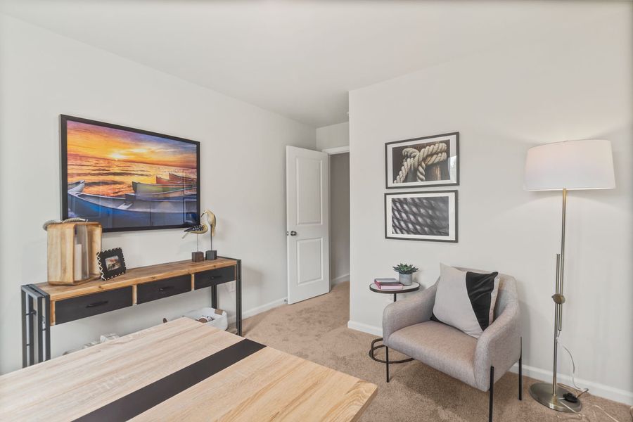 Representative furnished interior of a home built from the The Pointe by Stanley Martin Homes in Westbriar Woods Townhomes, Spartanburg (Image 29).