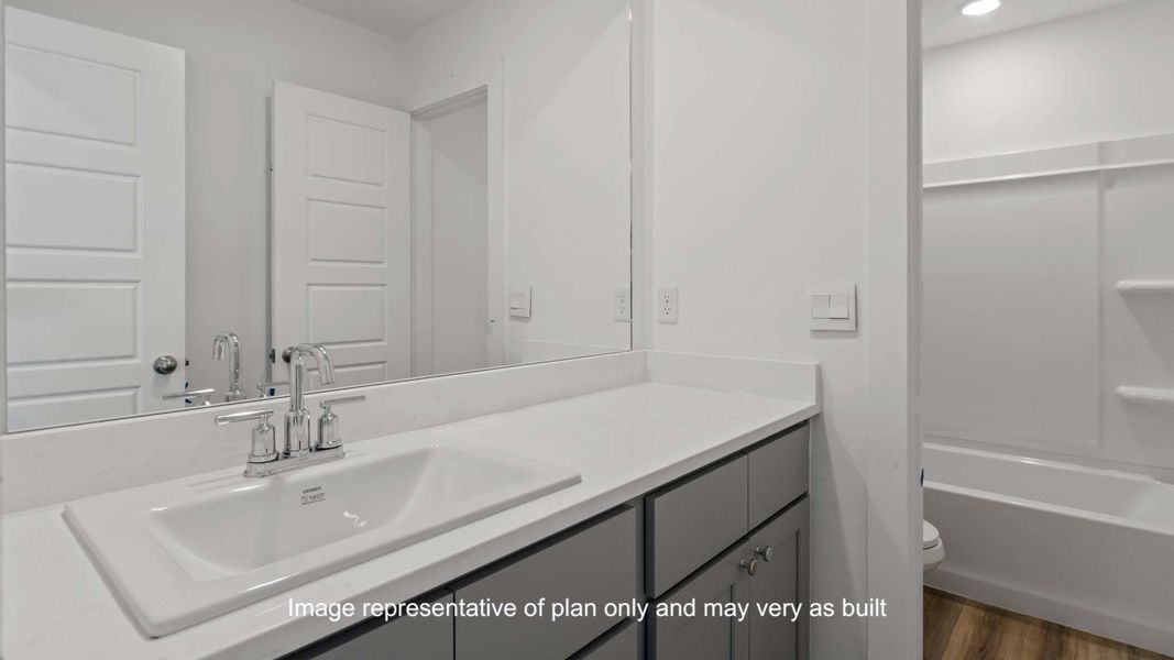 Furnished interior in a model home at Overlook West in Wolfforth (Image 21).