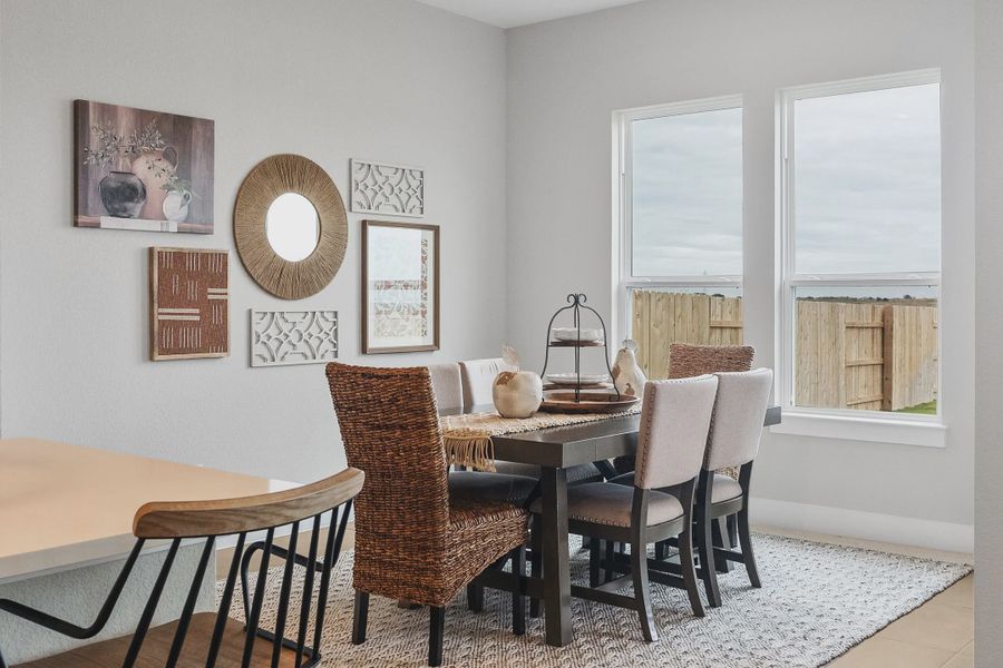Representative furnished interior of a home built from the Hailey by Chesmar Homes in Village at Three Oaks, Seguin (Image 7).