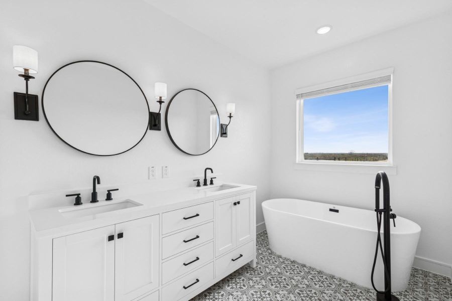 Serene primary bath (*Photo not of actual home and used for illustration purposes only.) Serene primary bath (*Photo not of actual home and used for illustration purposes only.)