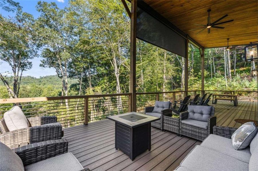 Exterior details and patio area of a home in , Ellijay (Image 28). Exterior details and patio area of a home in , Ellijay (Image 28).