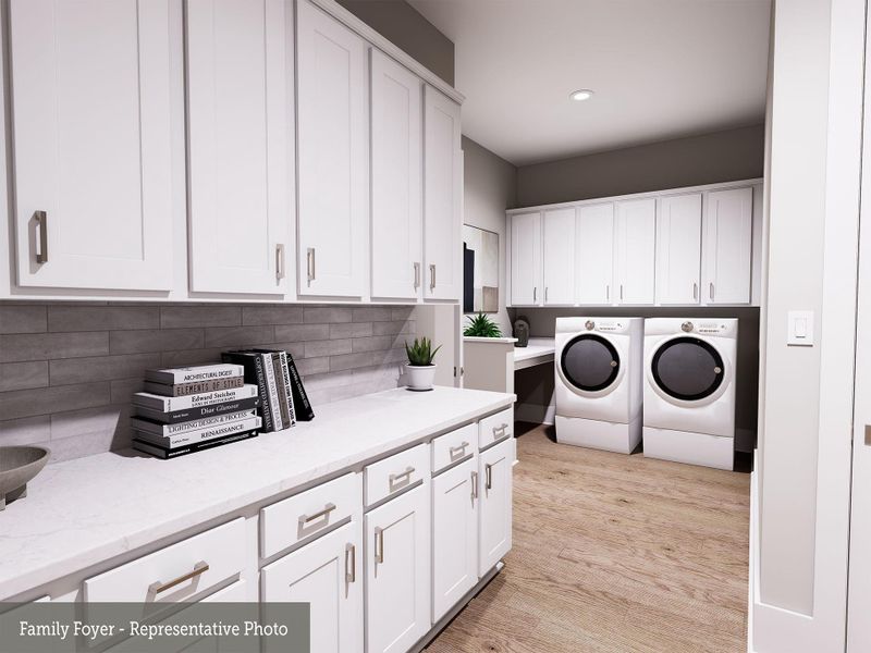 Furnished interior view inside a new home in The Woodlands Hills - Premier Collection, Willis (Image 8).