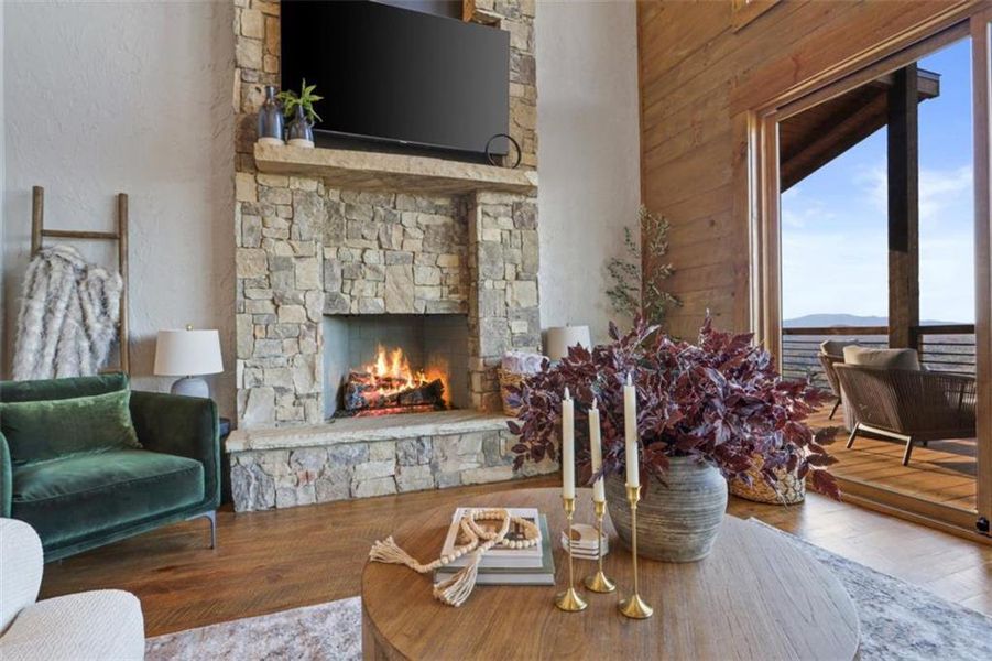 Furnished interior view inside a new home in , Mineral Bluff (Image 42). Furnished interior view inside a new home in , Mineral Bluff (Image 42).