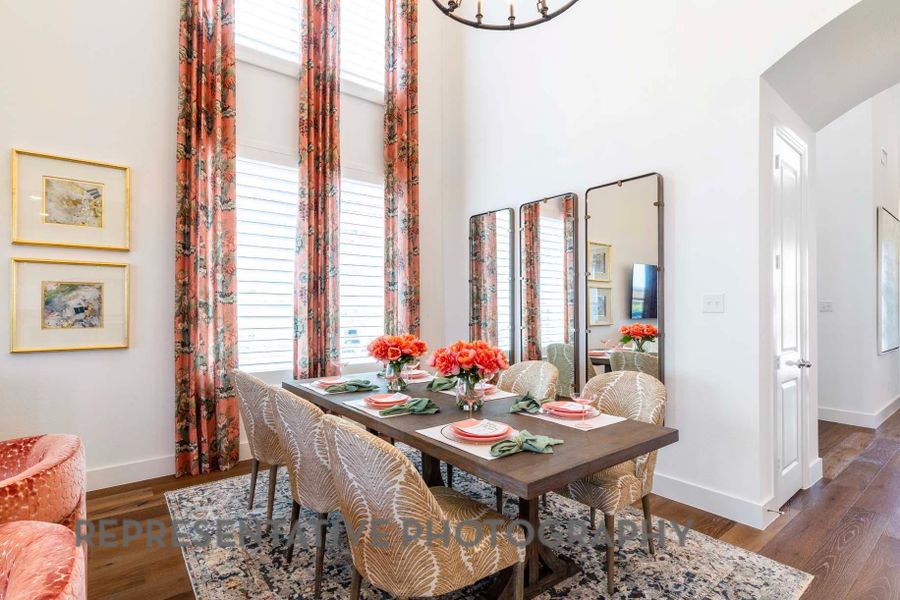 Furnished interior view inside a new home in Palmera Ridge: 80ft. lots, Leander (Image 6). Furnished interior view inside a new home in Palmera Ridge: 80ft. lots, Leander (Image 6).