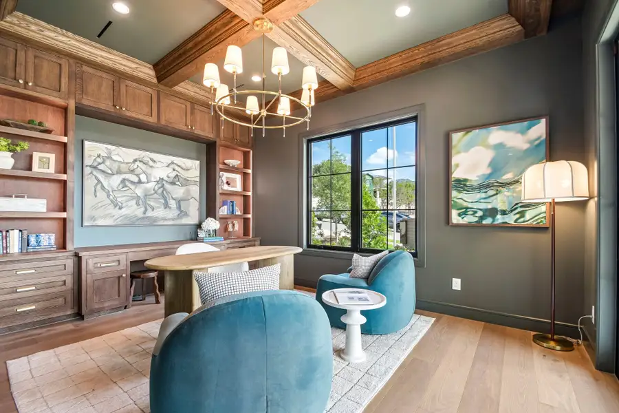 Furnished interior view inside a new home in The Overlook at Westlake, Austin (Image 17).