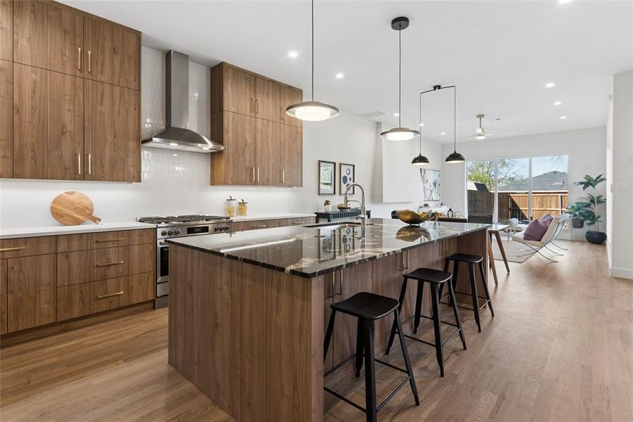 Furnished interior view inside a new home in , Dallas (Image 10).