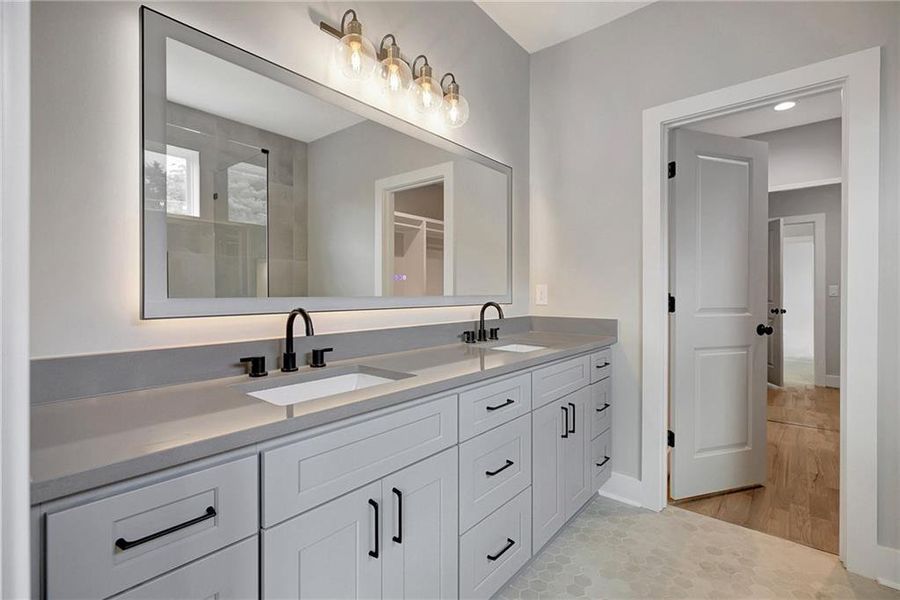 Furnished interior view inside a new home in , Atlanta (Image 51).