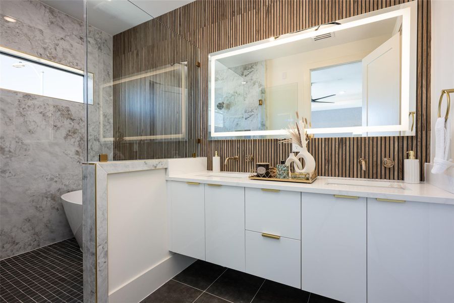 Furnished interior view inside a new home in , Stafford (Image 31).
