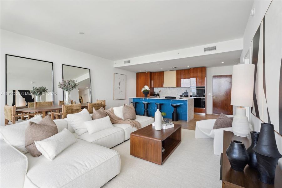 Furnished interior view inside a new home in , Miami (Image 4).