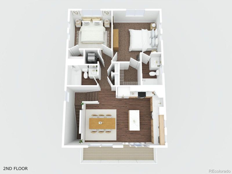 2D floor plan layout of this home in , Commerce City, CO (Image 6).