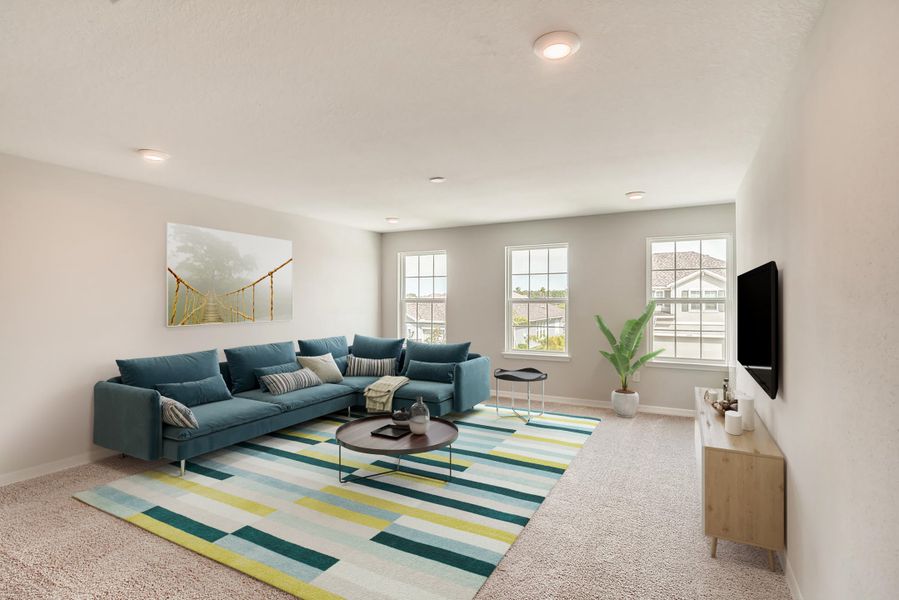 Furnished interior view inside a new home in Acuera Estates, Apopka (Image 11). Furnished interior view inside a new home in Acuera Estates, Apopka (Image 11).