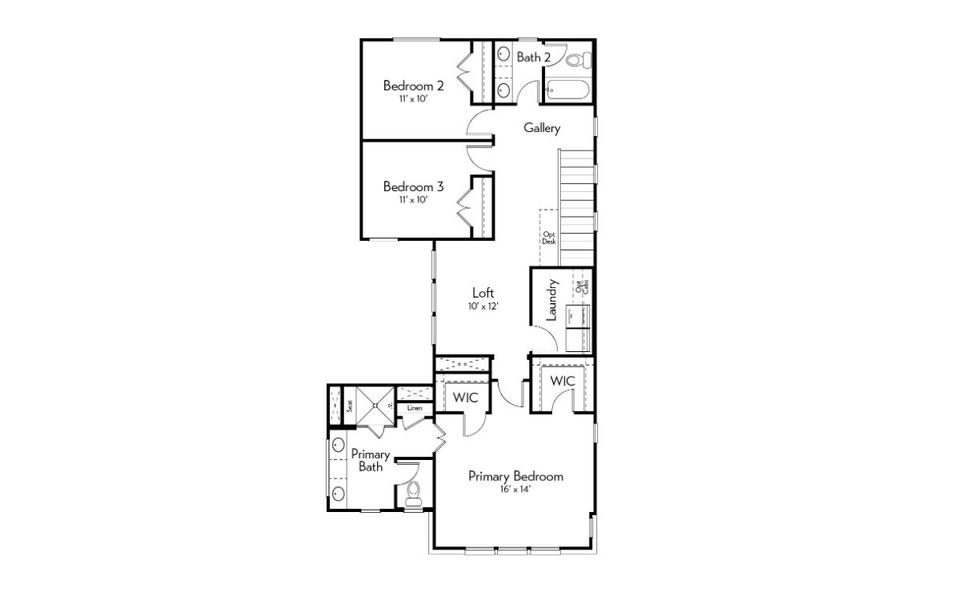 2D floor plan layout for the Colorado by Autograph Homes in Indigo, Richmond, TX (Image 5).