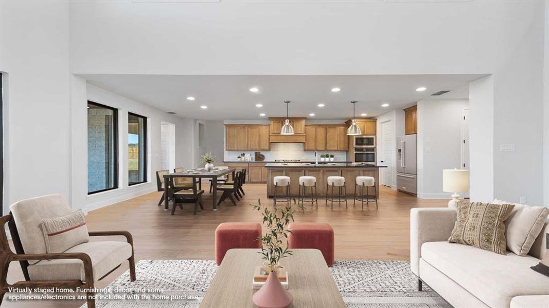Furnished interior view inside a new home in Ventana 70', Fort Worth (Image 5).