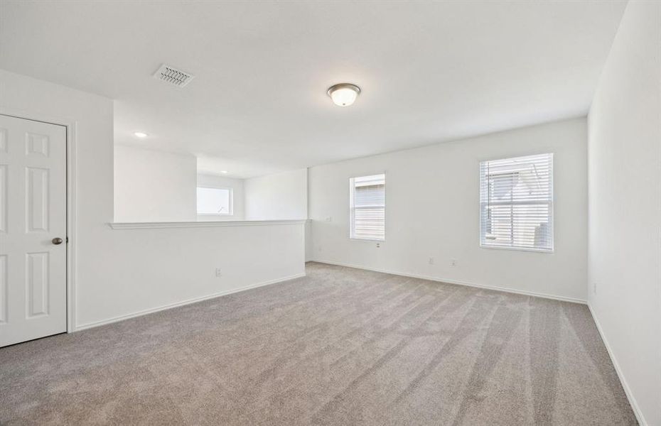 Spacious game room on second level Spacious game room on second level