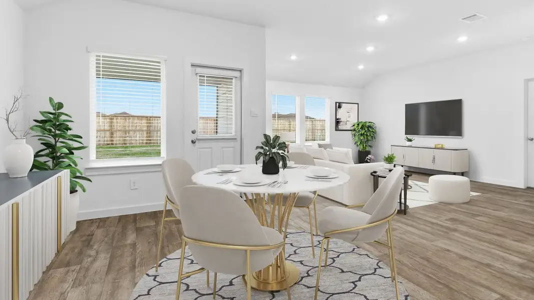 Representative furnished interior of a home built from the Cali - X40I by D.R. Horton in Harvest Pointe, Needville (Image 7).