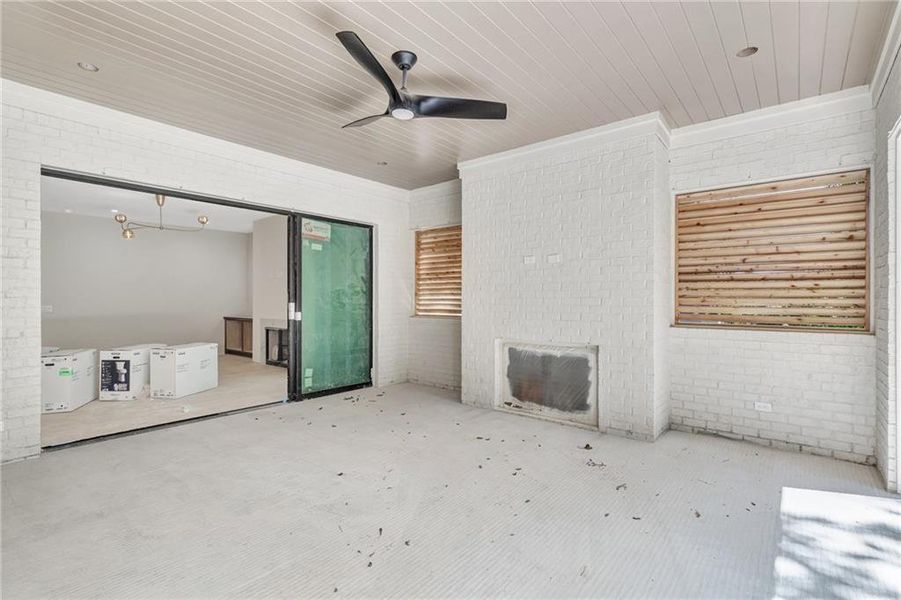 Exterior details and patio area of a home in , Atlanta (Image 14).