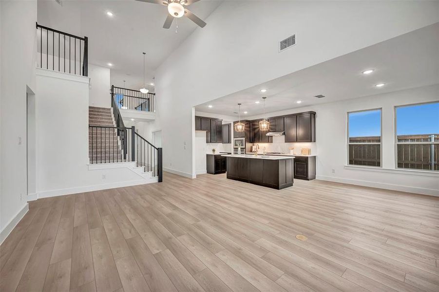 Furnished interior view inside a new home in Lily Creek at Sutton Fields, Aubrey (Image 5).
