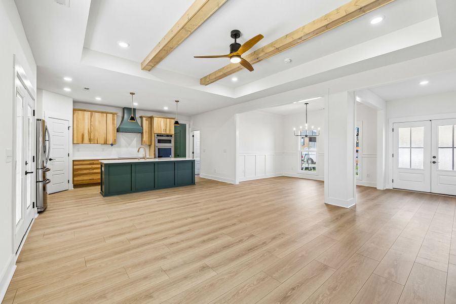Representative unfurnished interior of a home built from the Belmont by Rockwood Homes in Wofford Estates, Clarksville (Image 10).