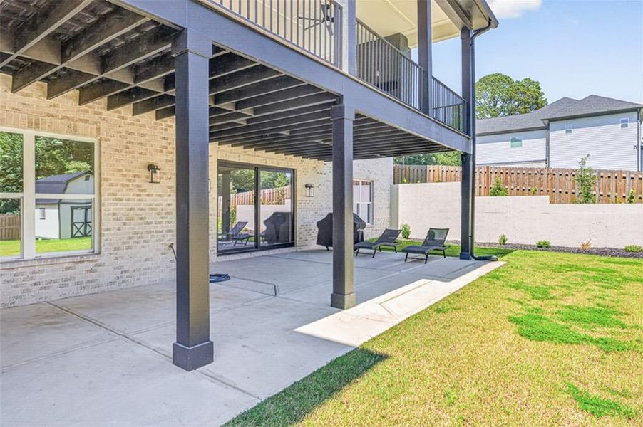 Exterior details and patio area of a home in , Buford (Image 38).