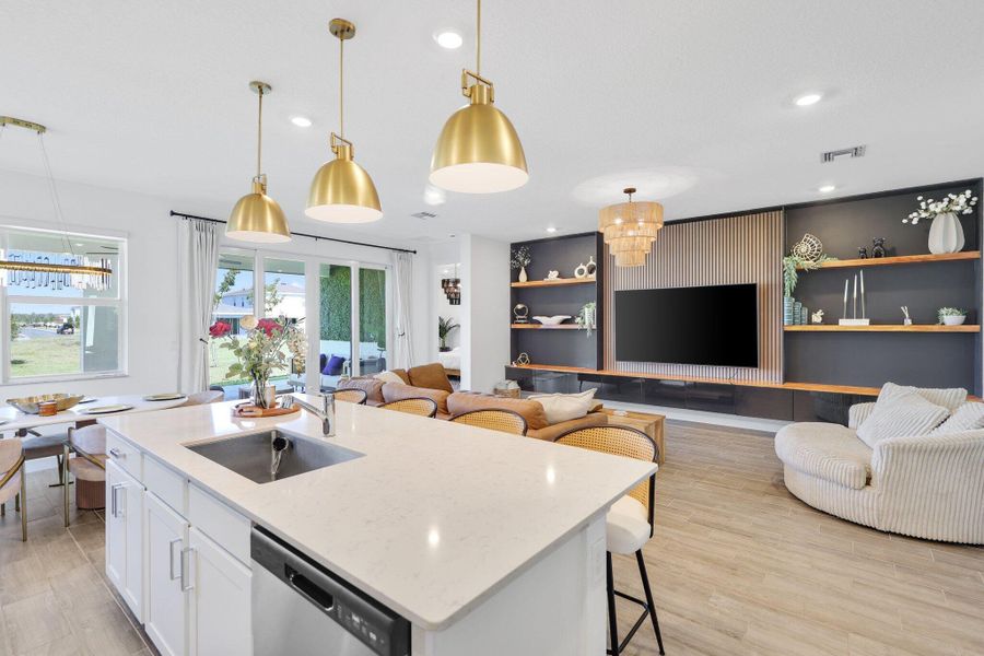 Furnished interior view inside a new home in , Loxahatchee (Image 15).