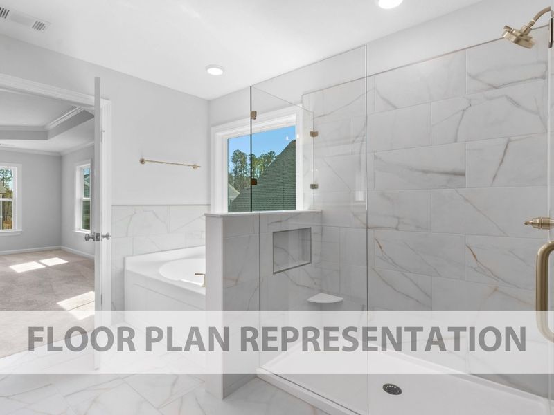 Mill Creek Ensuite Bath – Alternate Tub and Shower View Mill Creek Ensuite Bath – Alternate Tub and Shower View