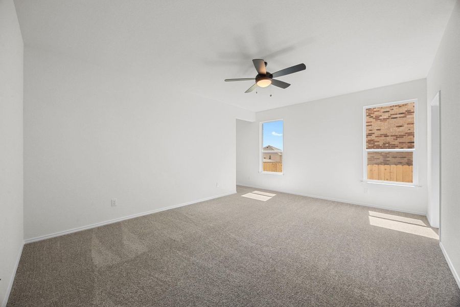 Spacious, unfurnished interior of a new home in Salerno - Classic Collection, Round Rock (Image 34).