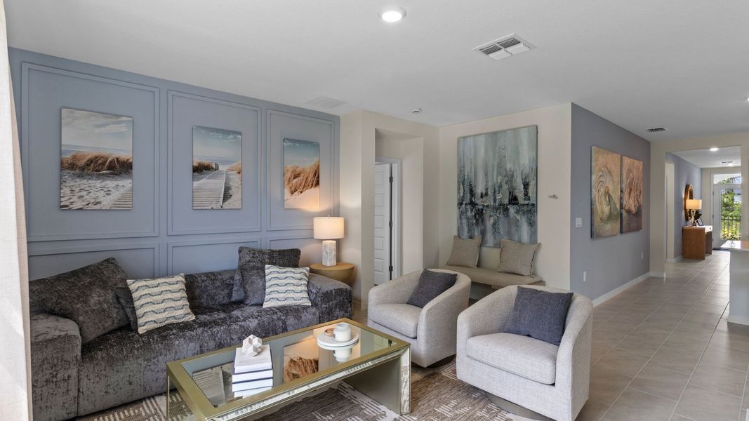 Furnished interior view inside a new home in Sun N Lake, Sebring (Image 24).