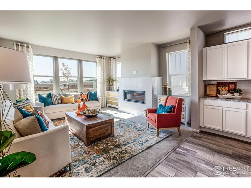 Furnished interior view inside a new home in Prairie Song, Windsor (Image 13).