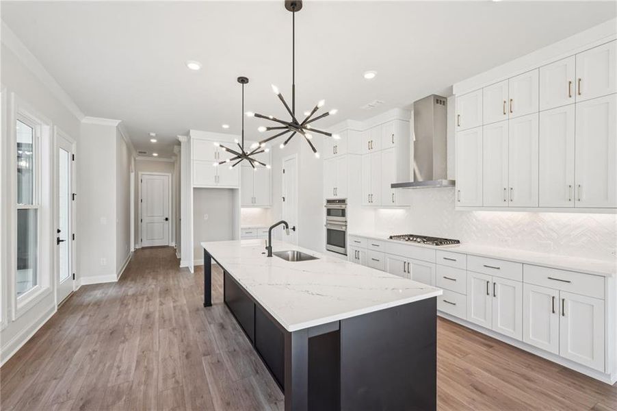 Furnished interior view inside a new home in Promenade at Sawnee Village, Cumming (Image 13).