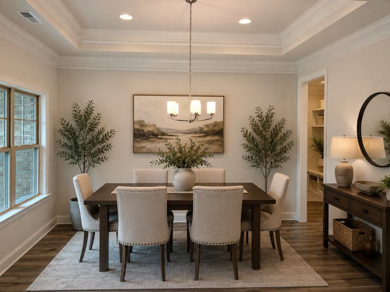 Furnished interior view inside a new home in Weybridge, Burlington (Image 12).