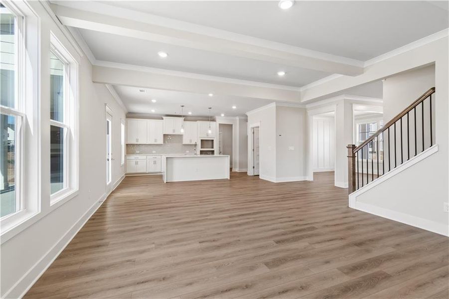 Spacious, unfurnished interior of a new home in Rosewood Lake Estates, Hoschton (Image 84).