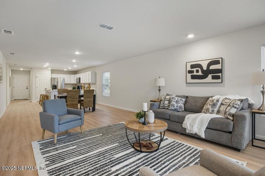 Furnished interior view inside a new home in , Jacksonville (Image 10). Furnished interior view inside a new home in , Jacksonville (Image 10).