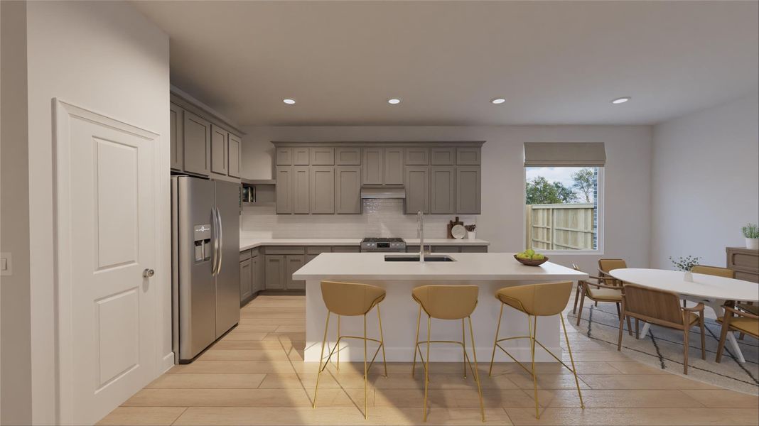 Furnished interior view inside a new home in Oakberry Trails, Waller (Image 5).