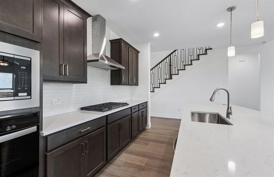Kitchen with abundant cabinet space