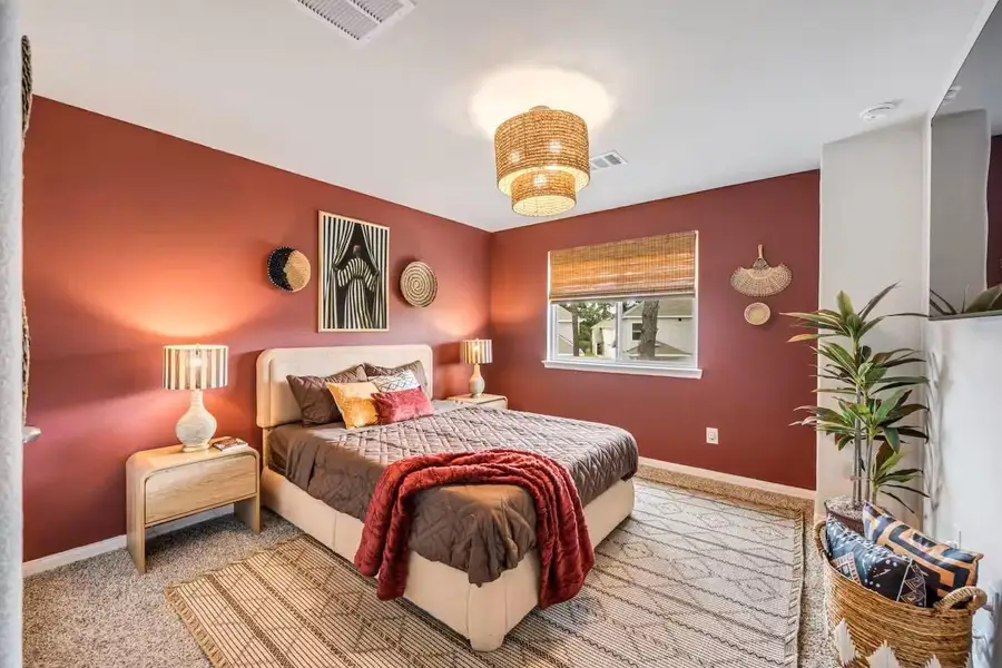 Furnished interior view inside a new home in Imperial Heights, Houston (Image 4). Furnished interior view inside a new home in Imperial Heights, Houston (Image 4).