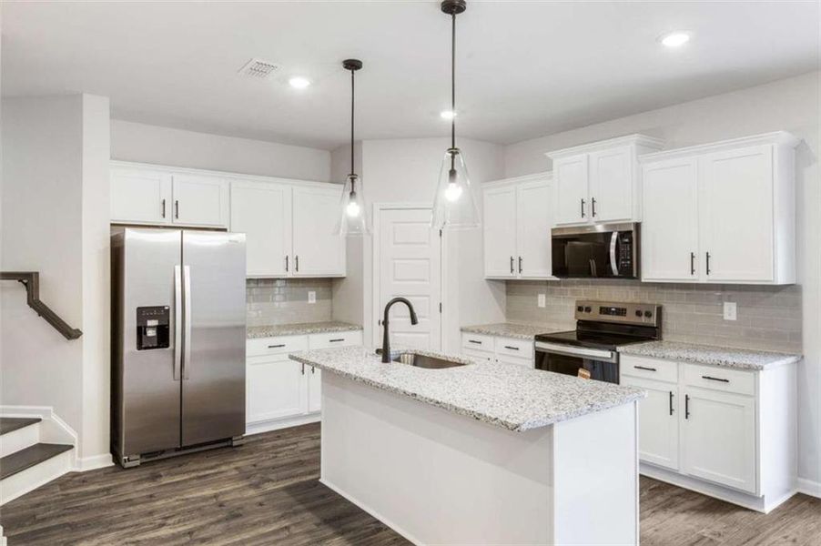 Furnished interior view inside a new home in , Conyers (Image 10). Furnished interior view inside a new home in , Conyers (Image 10).