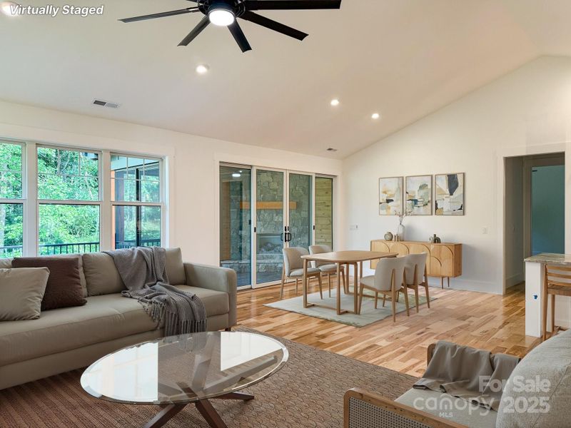 Furnished interior view inside a new home in , Mills River (Image 10).