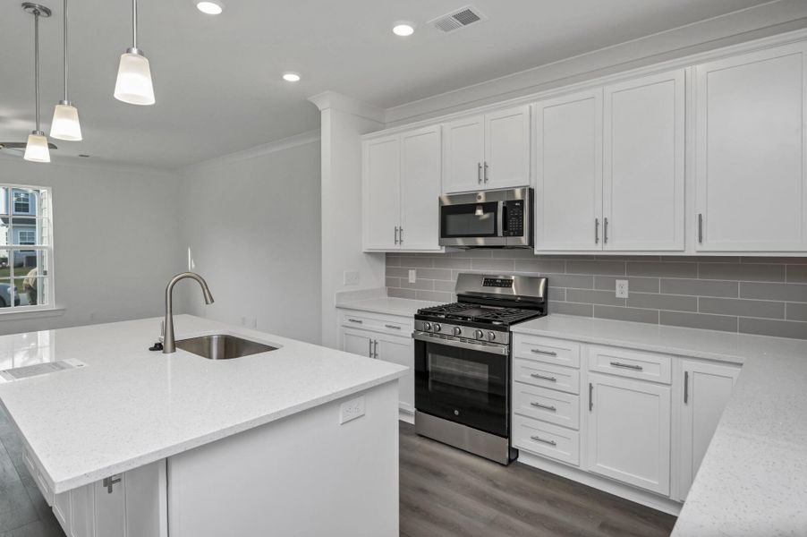 Furnished interior view inside a new home in Lake Carolina Townhomes, Columbia (Image 13).