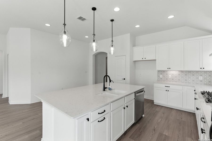 Furnished interior view inside a new home in Nopal Valley, San Antonio (Image 6).