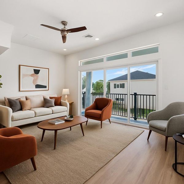 Furnished interior view inside a new home in , Houston (Image 9). Furnished interior view inside a new home in , Houston (Image 9).