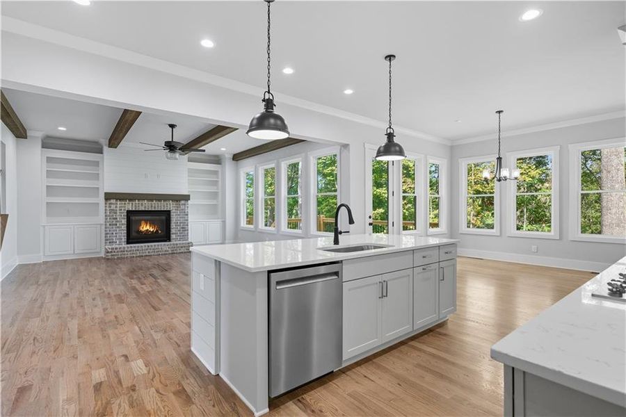Furnished interior view inside a new home in , Canton (Image 6).