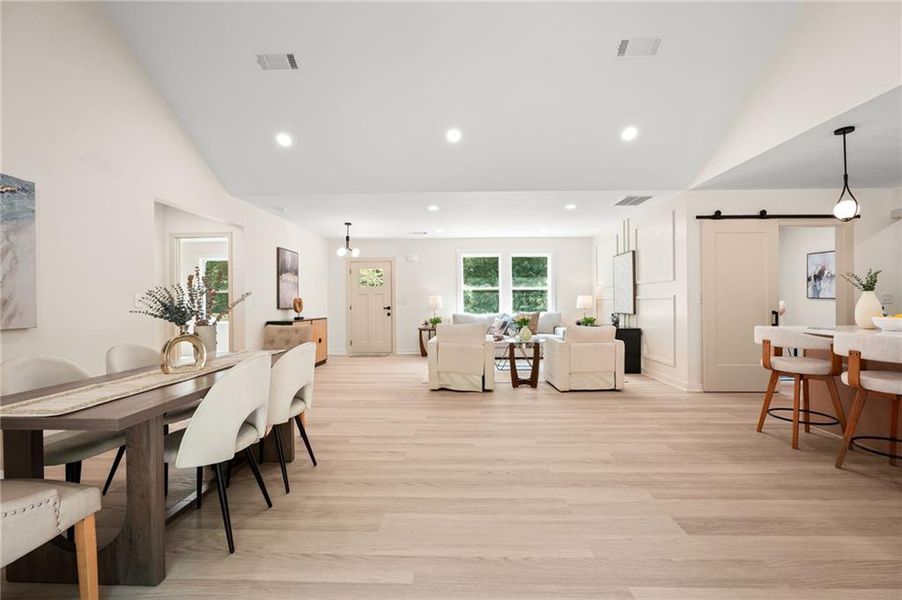 Furnished interior view inside a new home in , Loganville (Image 37). Furnished interior view inside a new home in , Loganville (Image 37).
