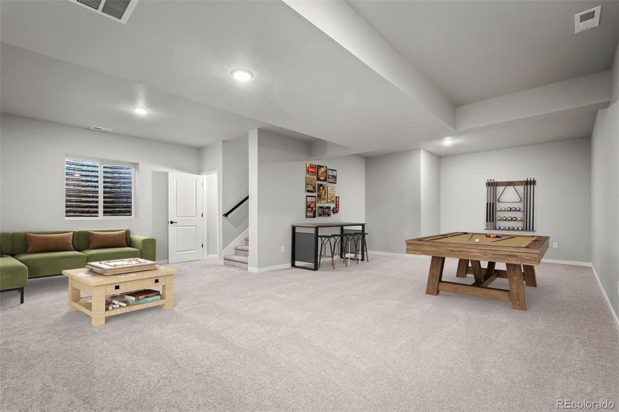 Furnished interior view inside a new home in Revel Crossing at Wolf Ranch – The Outlook Collection, Colorado Springs (Image 16).