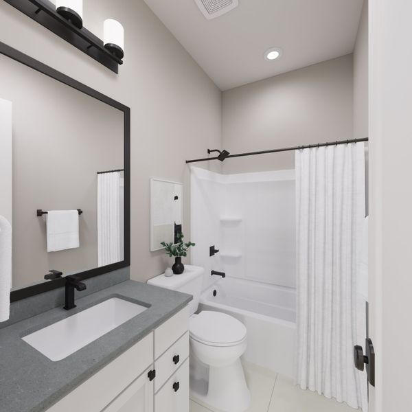 Representative furnished interior of a home built from the Elden Plan 4505 by Tri Pointe Homes in Waterston Central, Gilbert (Image 28).